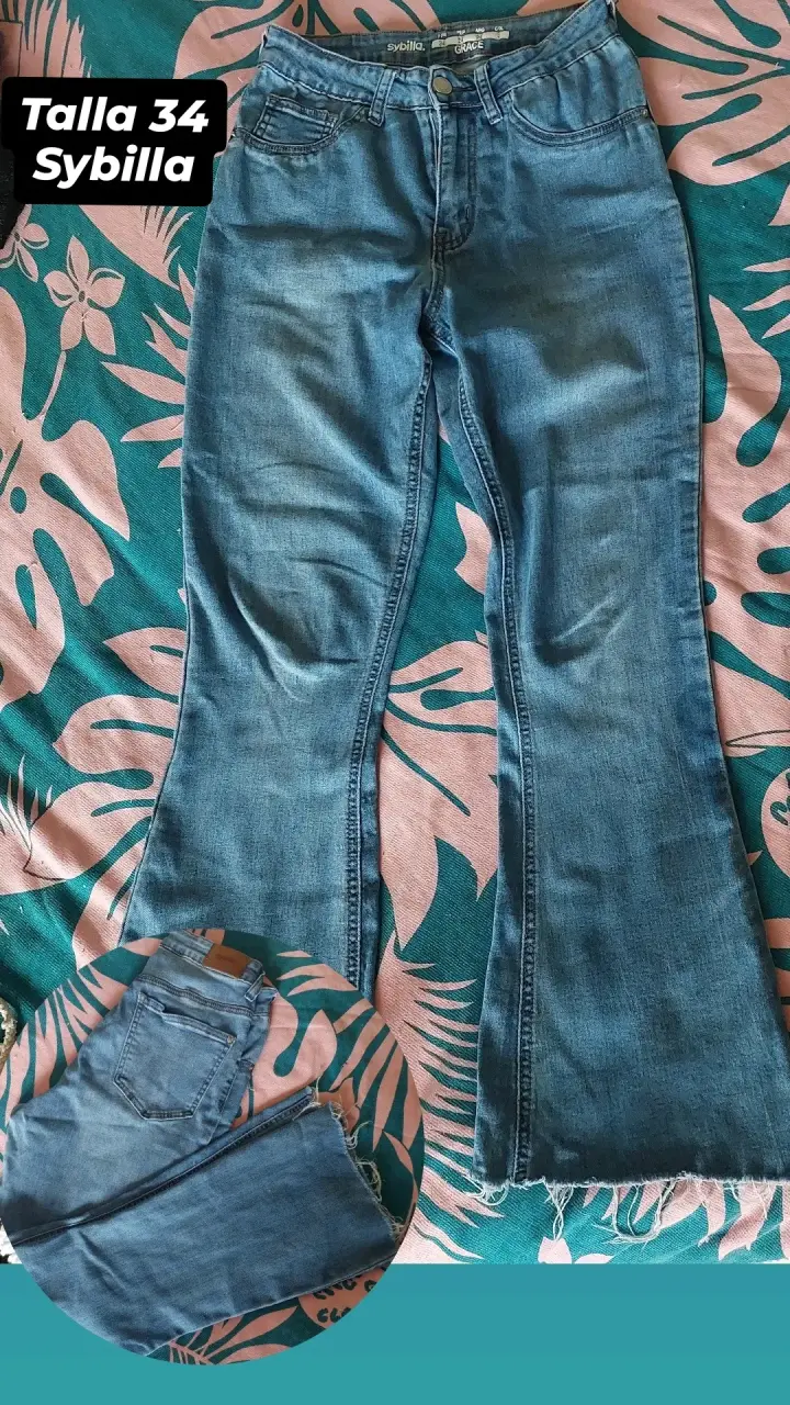 Jeans acampanados Sybilla talla 34 - 1