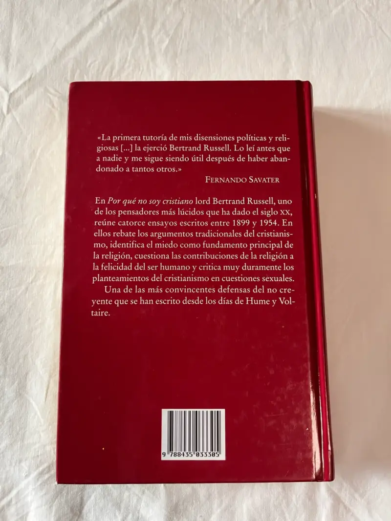 Libro 'Por qué no soy cristiano' Bertrand Russel - 2