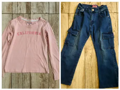 Conjunto deportivo infantil lila con capucha - miniatura 4