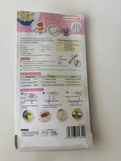 Set de agujas para bordado punch needle - miniatura 2
