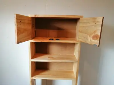 Mueble Organizador de baño sobre WC de Madera - miniatura 4