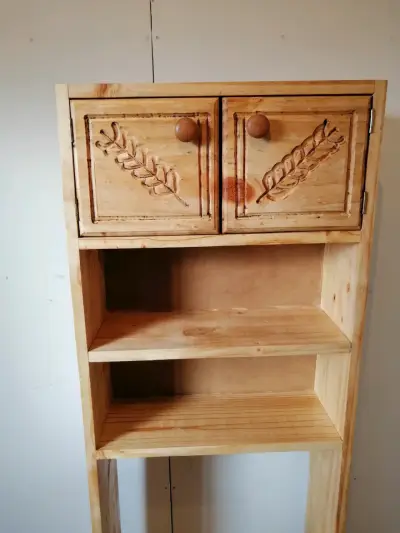Mueble Organizador de baño sobre WC de Madera - miniatura 5
