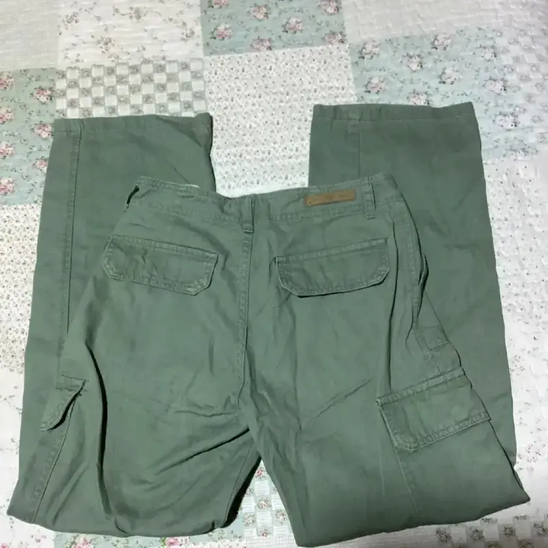 Jeans cargo verde oliva Index talla 36 - 2