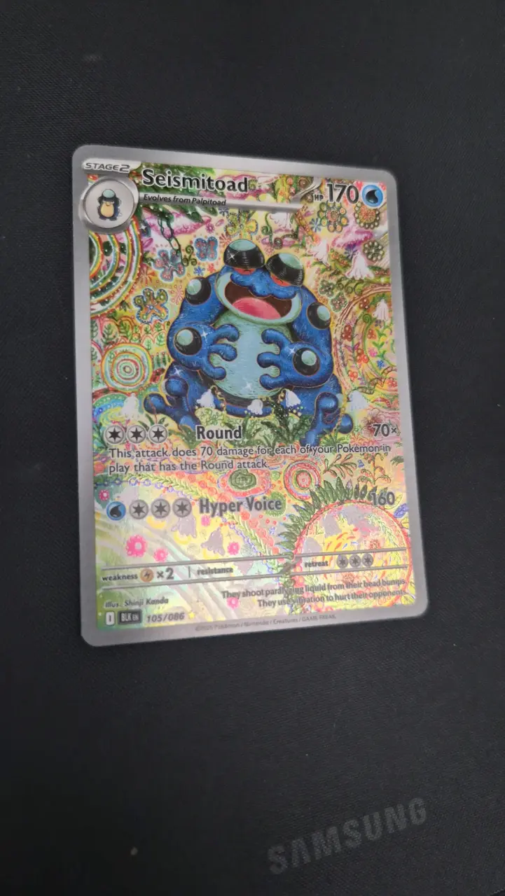 Carta Pokémon Seismitoad holográfica - 3