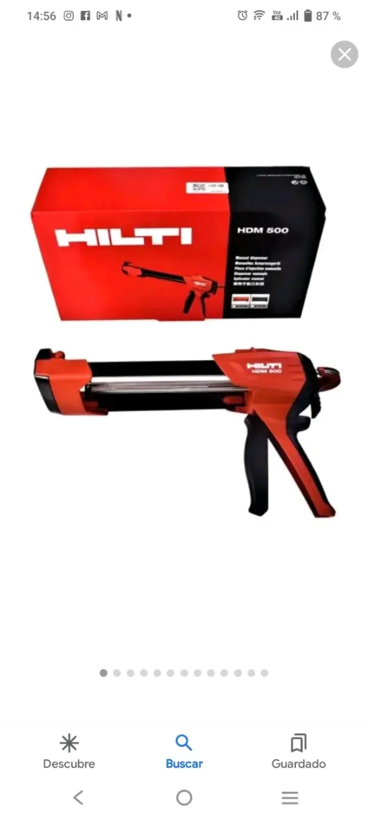 Dispensador de mortero Hilti HDM 500