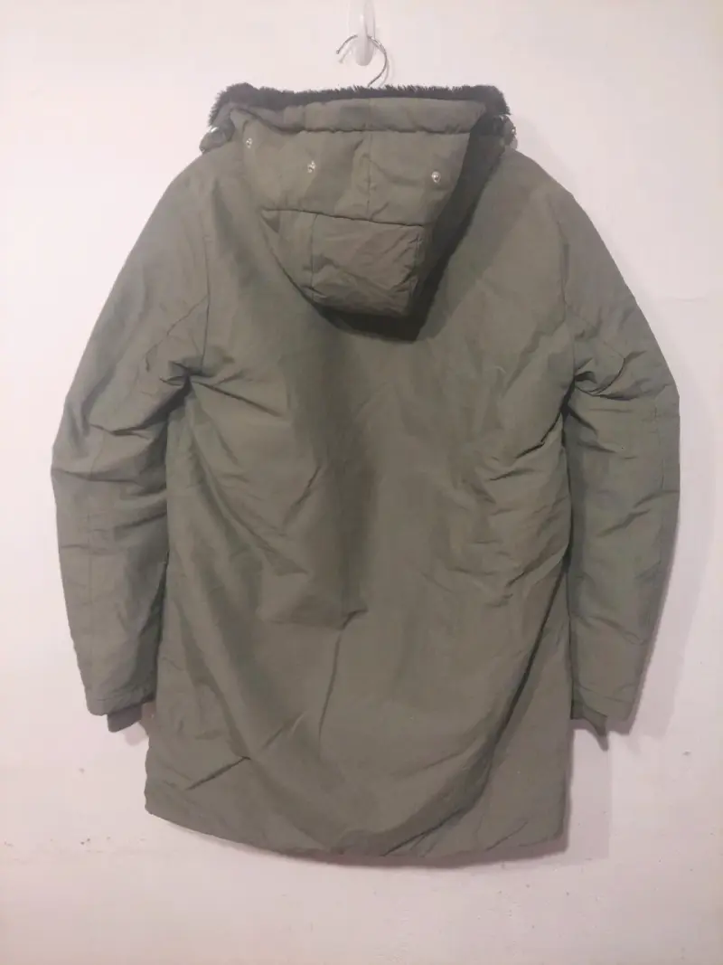 Parka verde con forro de piel Zara - 2