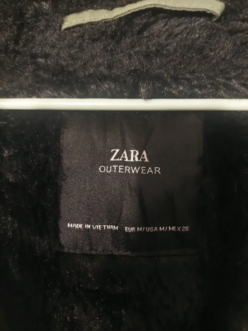 Parka verde con forro de piel Zara - 3