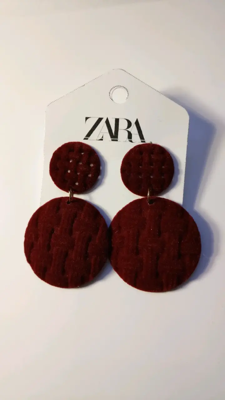 Aros colgantes Zara con perlas y flores - 6
