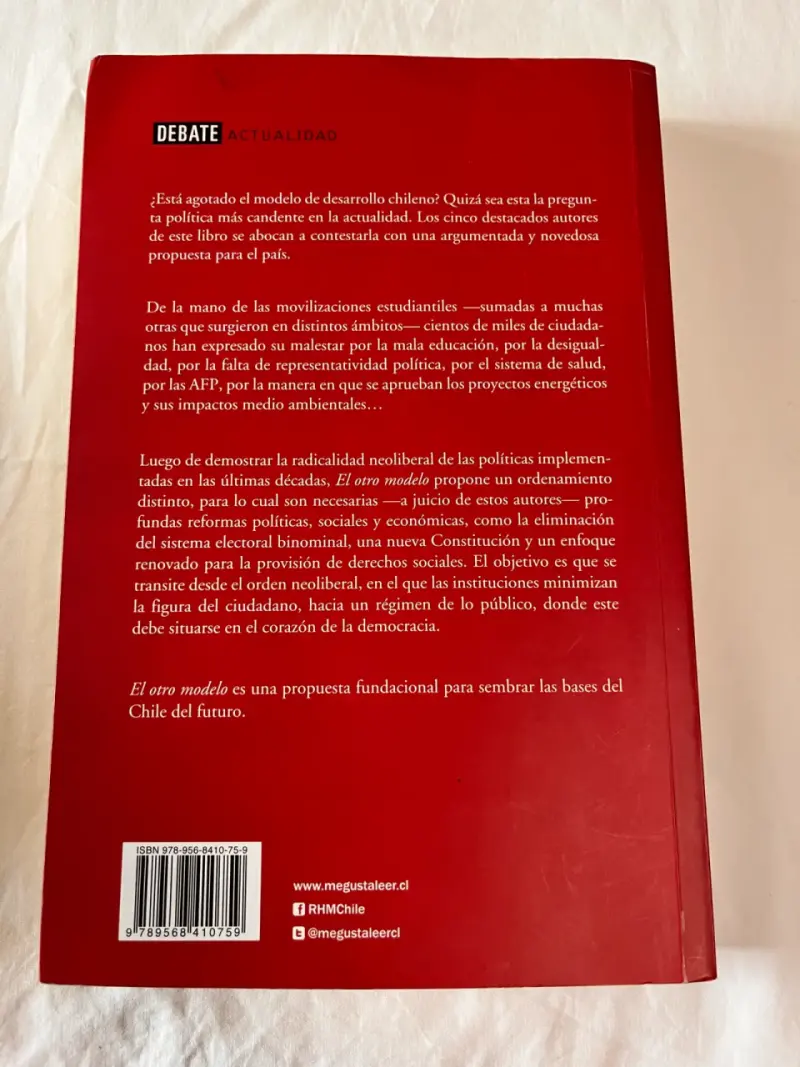 Libro 'El Otro Modelo' de Fernando Atria - 2