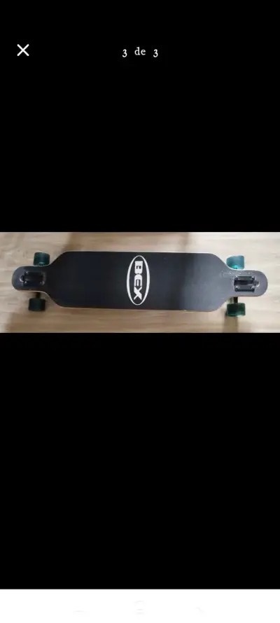 Longboard Bex negro en buen estado - miniatura 1
