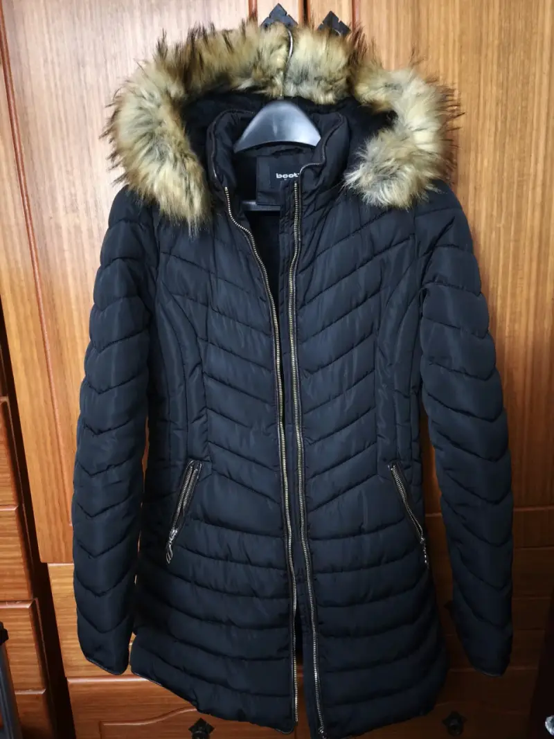 Parka mujer negra