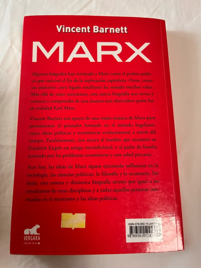 Libro 'Marx' de Vincent Barnett - 4