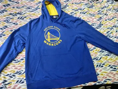Polerón Golden State Warriors azul con capucha - miniatura 1