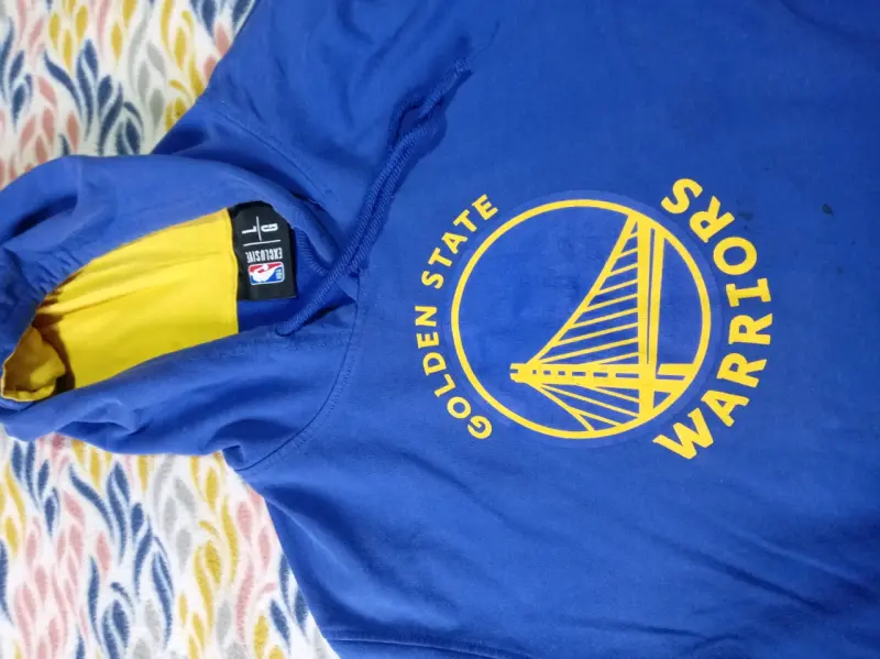 Polerón Golden State Warriors azul con capucha - 3