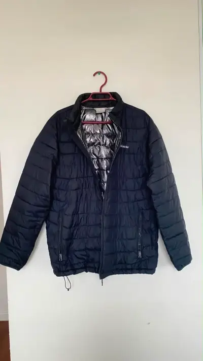 Chaqueta Columbia negra acolchada para hombre - miniatura 2
