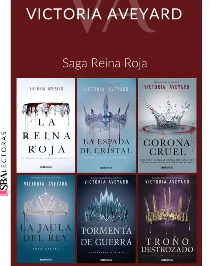 Saga Reina Roja de Victoria Aveyard - 6 libros