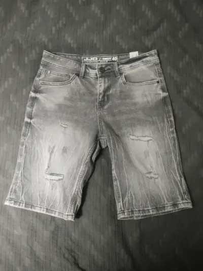 Short jeans gris desgastadas JJO - miniatura 1