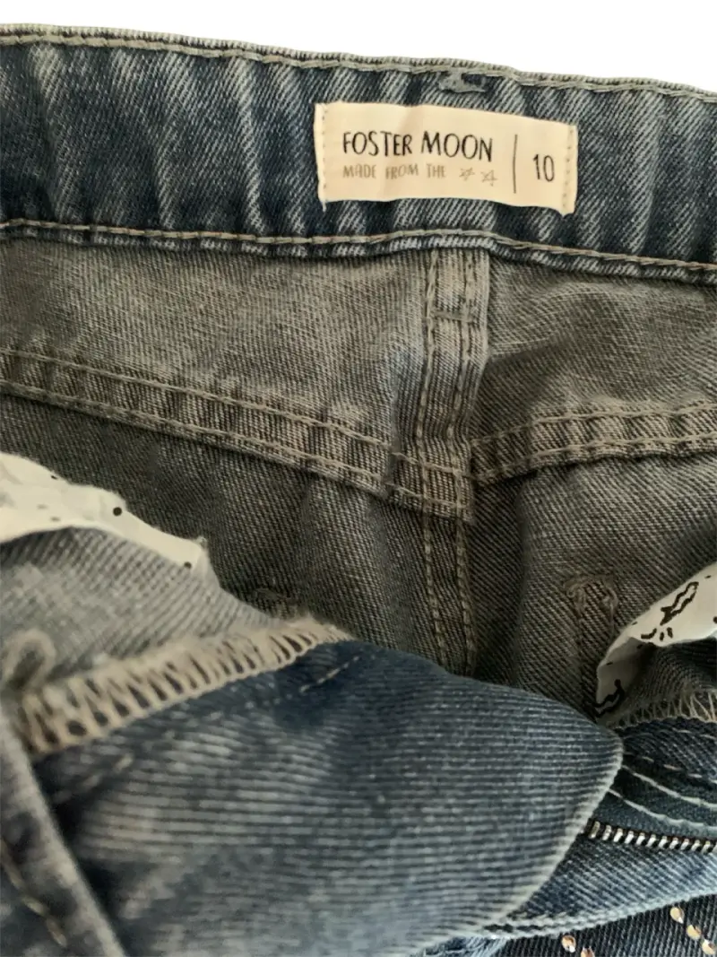 Pack de2 jeans baggy 10 años cintura ajustable - 5