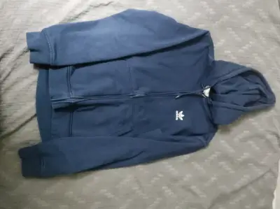 Polerón azul con capucha Adidas - miniatura 1