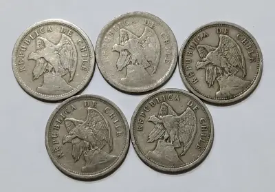Colección  monedas antiguas 20 centavos 1920-1941 - miniatura 2