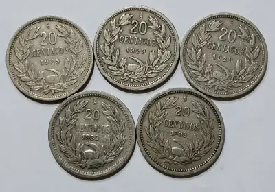 Colección  monedas antiguas 20 centavos 1920-1941 - miniatura 3