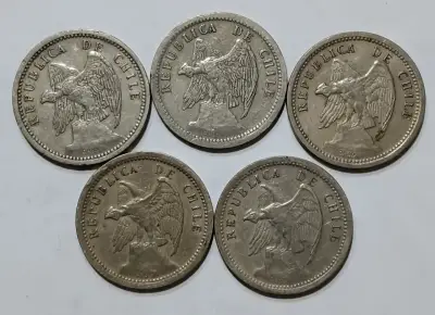 Colección  monedas antiguas 20 centavos 1920-1941 - miniatura 6