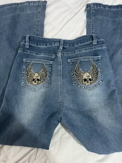 Jeans azul de mujer - miniatura 2