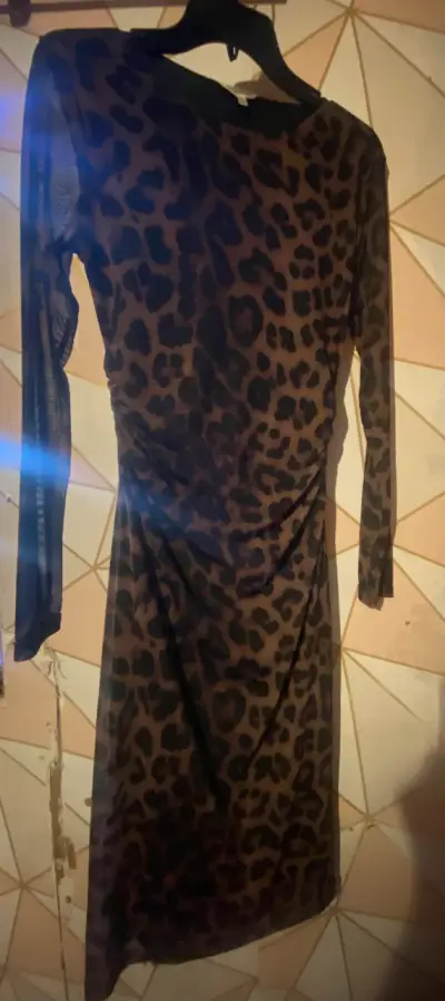Vestido largo animal print - miniatura 3
