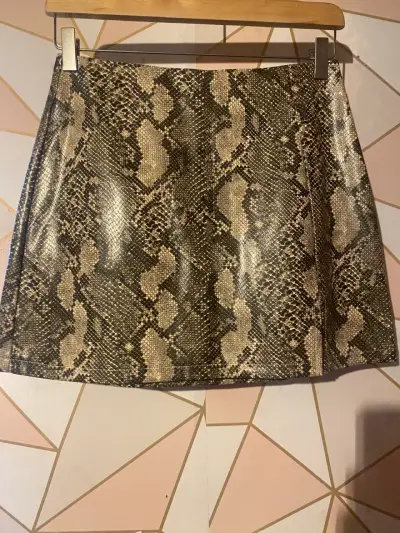 Falda corta estampado serpiente - miniatura 1