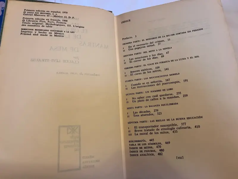 'El origen de las maneras de mesa' de Lévi-St - 3