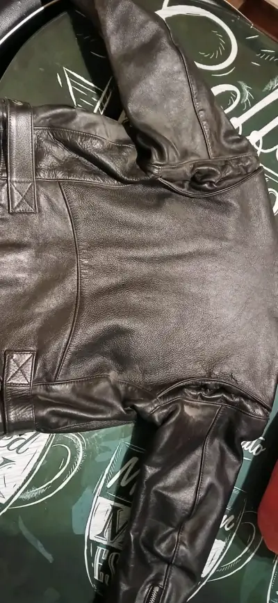 Chaqueta de cuero Harley-Davidson negra - miniatura 4