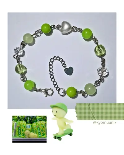 Pulseras para compartir con dijes de corazón - miniatura 3