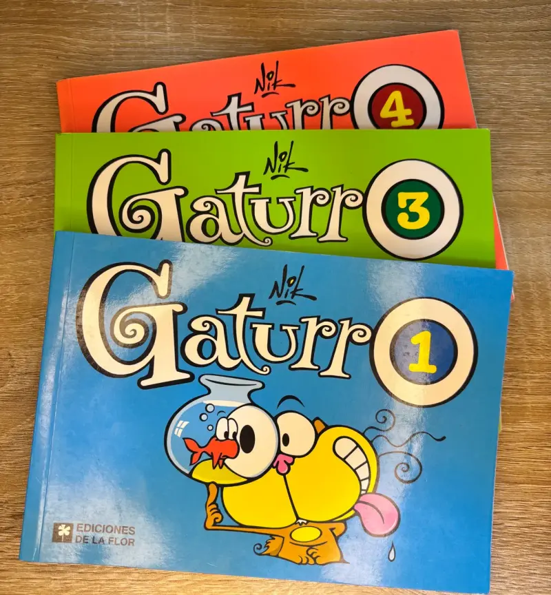 Colección de libros Gaturro 1,3y4