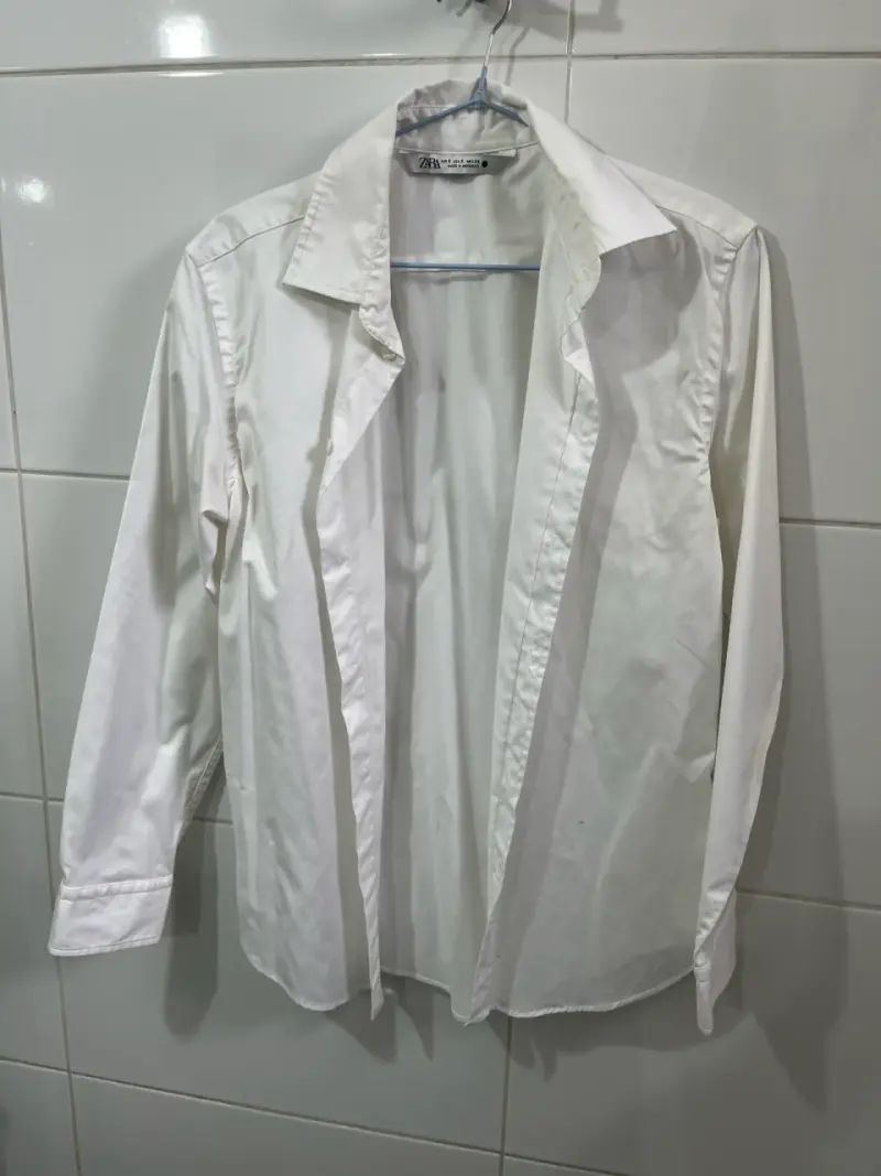 Camisa blanca de hombre Zara - 1