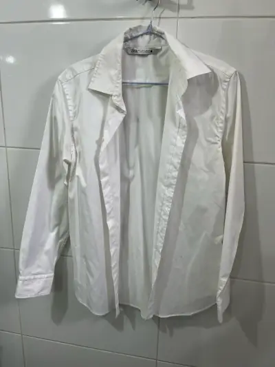 Camisa blanca de hombre Zara - miniatura 1