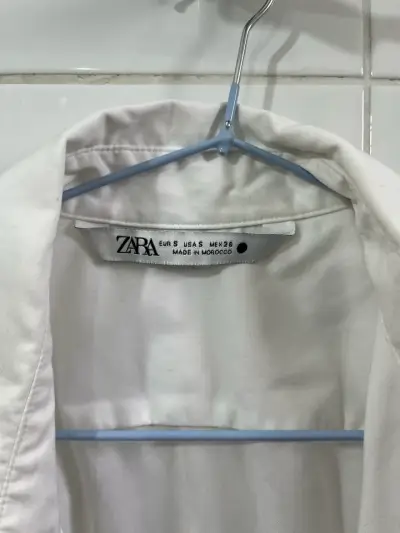Camisa blanca de hombre Zara - miniatura 2