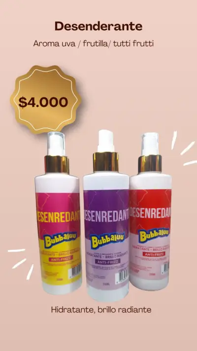 Desenredante Bubbaluu aroma uva 250ml - miniatura 1