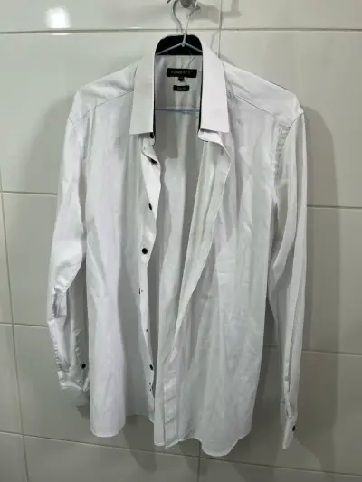 Camisa blanca Newport Slim Fit - miniatura 1