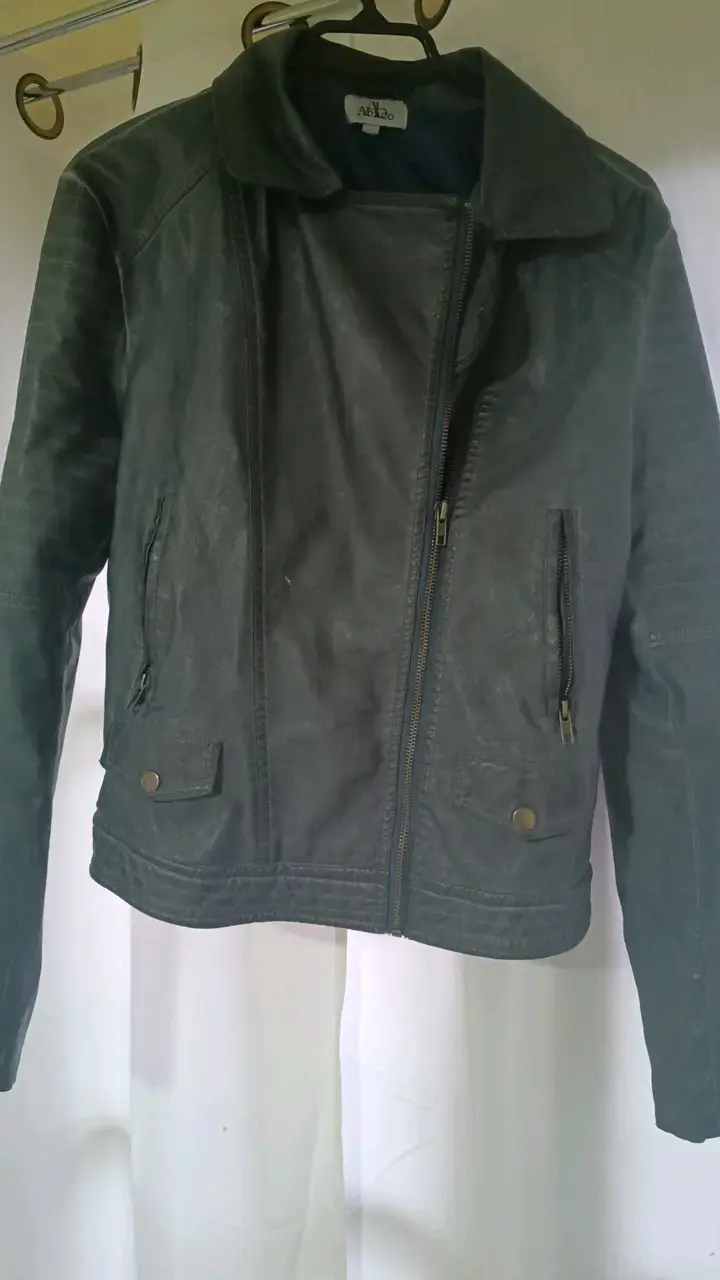 Chaqueta de cuero azulada  para mujer - 1