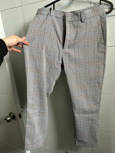 Pantalones de vestir a cuadros para hombre - miniatura 2