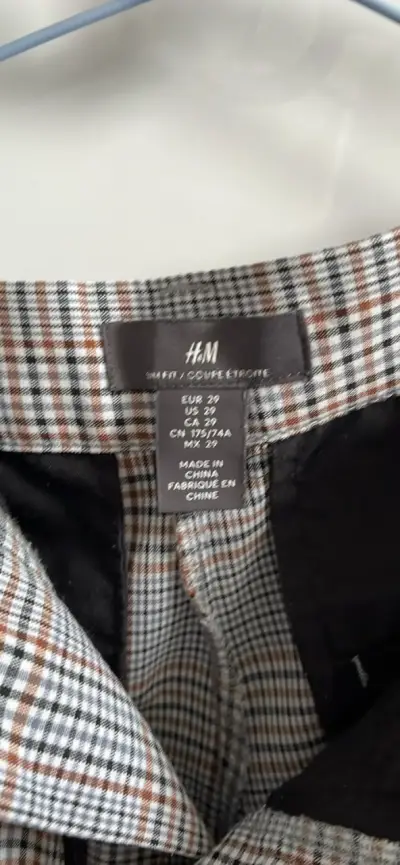 Pantalones de vestir a cuadros para hombre - miniatura 3