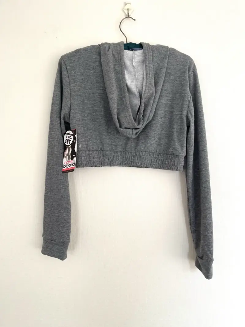 Conjunto buzo crop top y pantalón mujer - 3