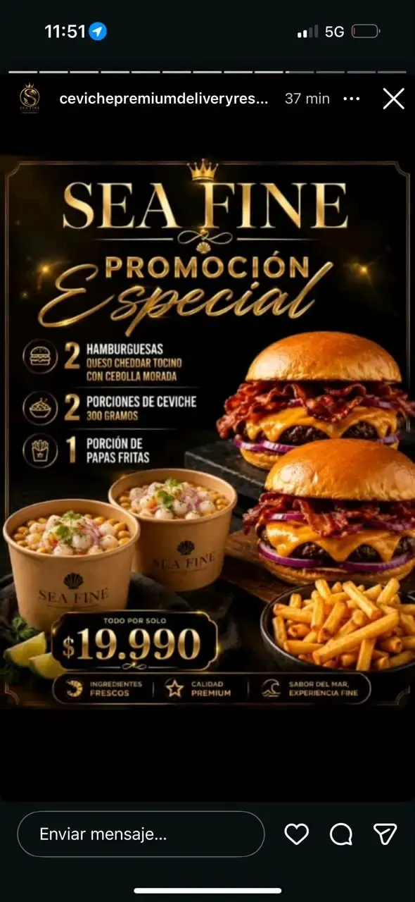 Promo 3 de Ceviche Premium Sea Fine