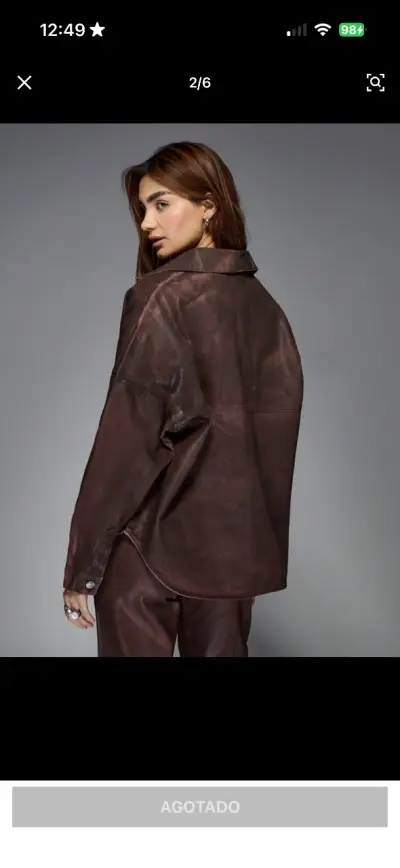 Chaqueta marrón para mujer - miniatura 5