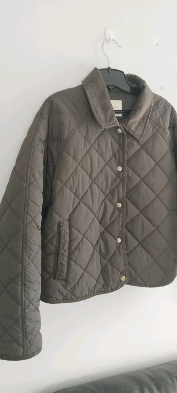 Chaqueta acolchada marrón para mujer - 2