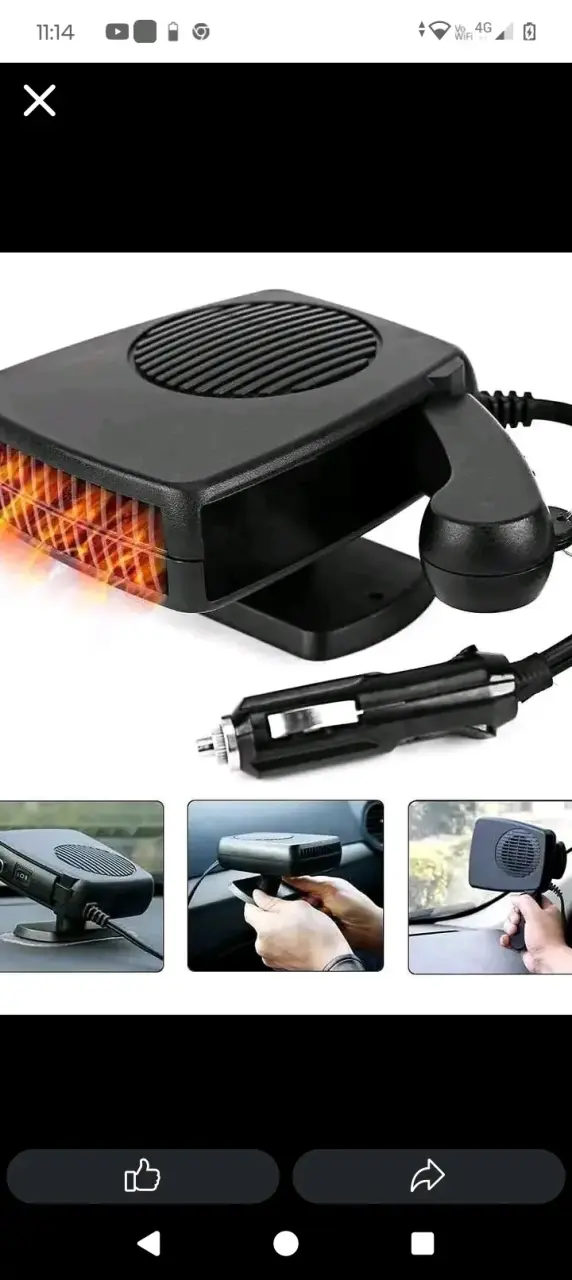 Calefactor portátil para auto 12V - 1