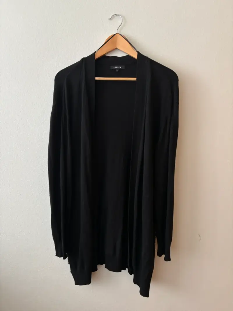 Cardigan negro Foster talla L - 1