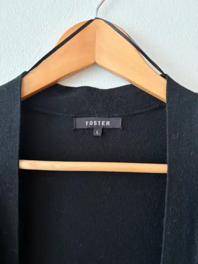 Cardigan negro Foster talla L - miniatura 2