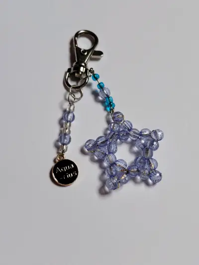 Llavero estrella signo Acuario - miniatura 2