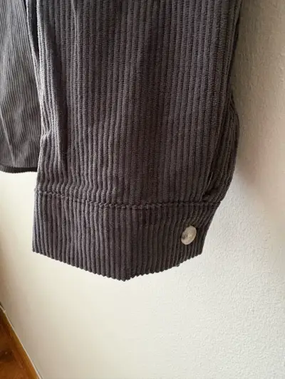 Sobre camisa de cotele gris unisex - miniatura 3